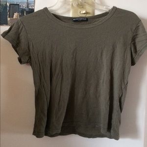 Brandy Melville Army Green Crop Top